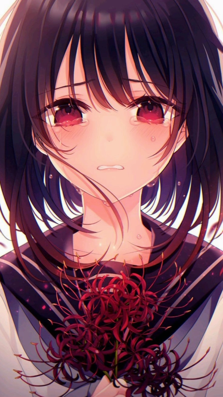 Tải Hình nền hoa bỉ ngạn anime ma mị ánh sáng tương phản nổi bật