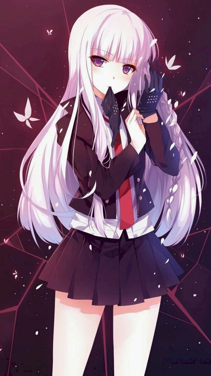 Tấm hình nền điện thoại cô gái chất lừ mang phong cách anime sắc nét