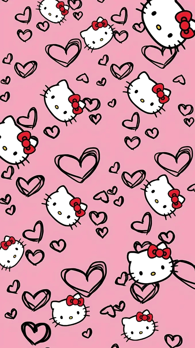 Tấm hình nền hello kitty chất lượng cao sắc nét đến từng chi tiết nhỏ