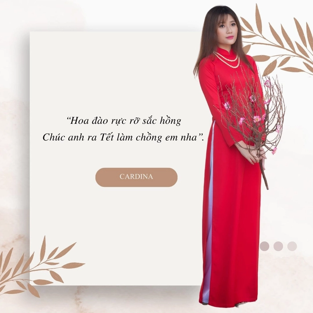 Thiếu nữ chụp ảnh áo dài tết với ánh mắt sâu lắng cuốn hút mang nét buồn man mác mộng mơ