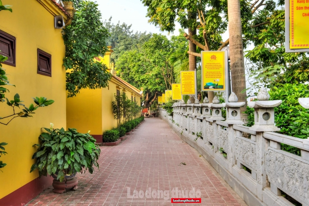 Tòa Bảo Tháp lục độ đài sen uy nghi vươn lên giữa không gian thanh tịnh