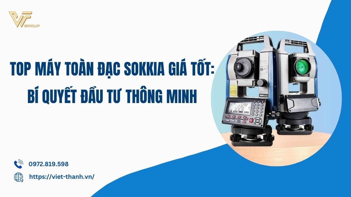 Top máy toàn đạc Sokkia giá tốt ứng dụng phép chiếu trong trắc địa