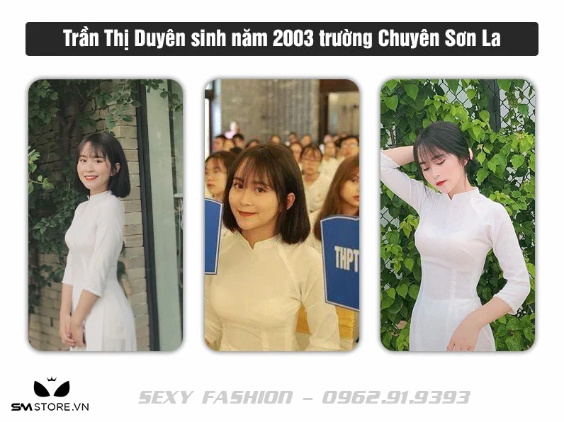 Trần Thị Duyên nổi bật với vẻ ngoài xinh đẹp trong tà áo dài thướt tha