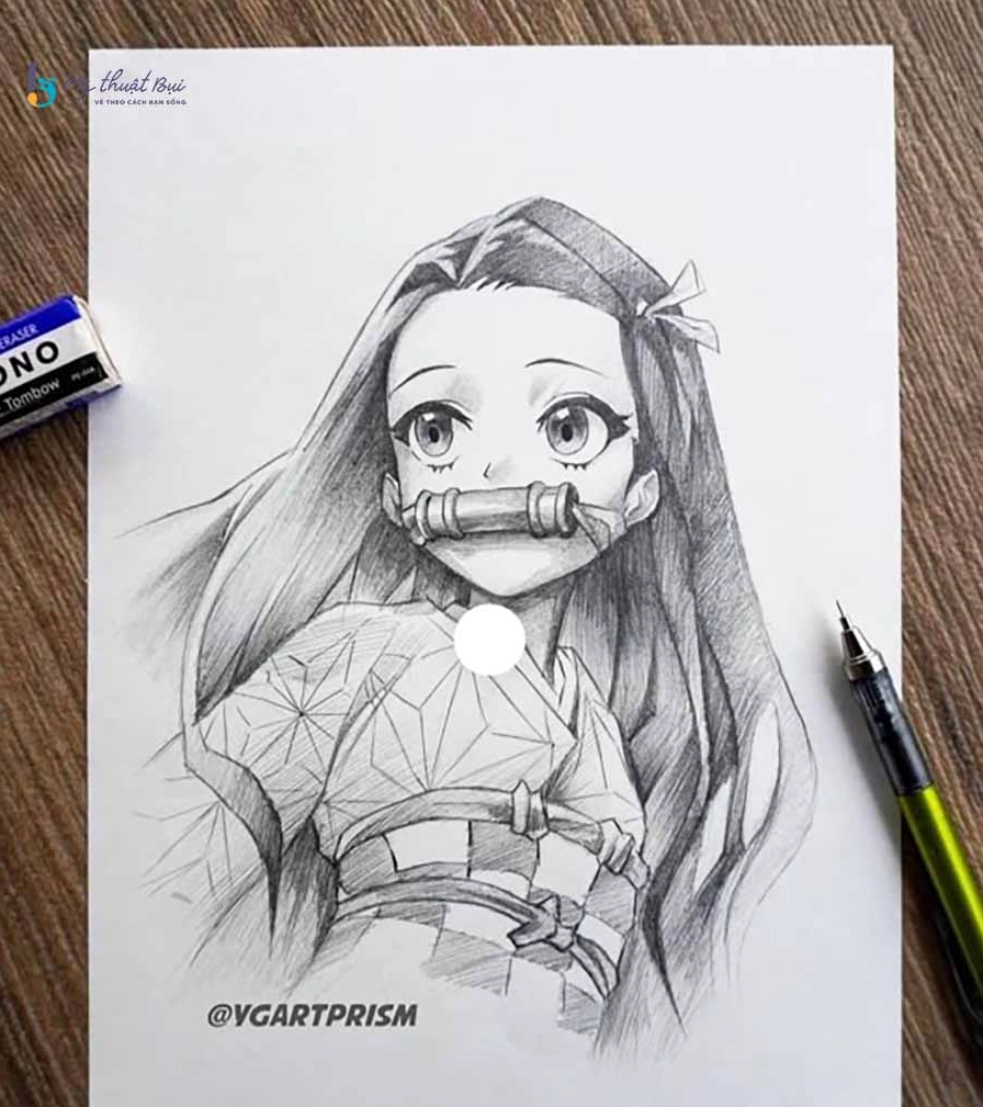 Tranh anime vẽ tay đầy nghệ thuật