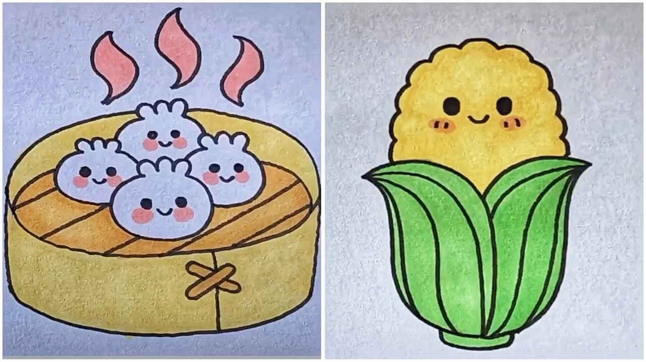 Tranh phác họa chân dung cô gái có nụ cười tỏa nắng