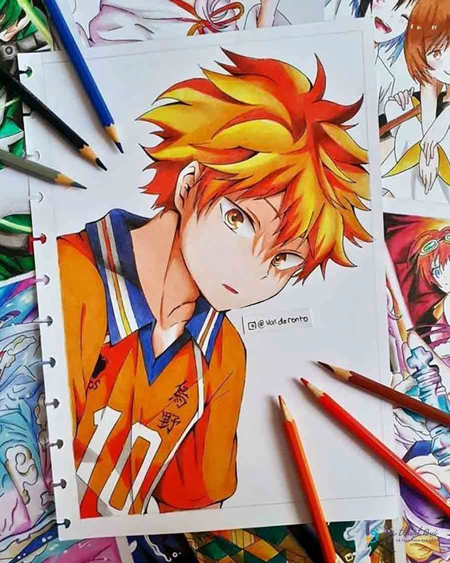Tranh vẽ anime tuyệt đẹp thể hiện tình cảm gắn kết