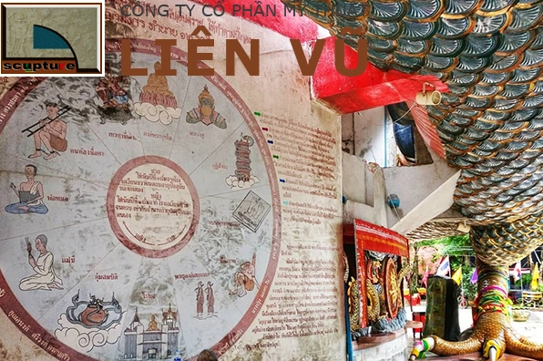 Tượng rồng khổng lồ được làm từ sắt và thủy tinh vô cùng kiên cố