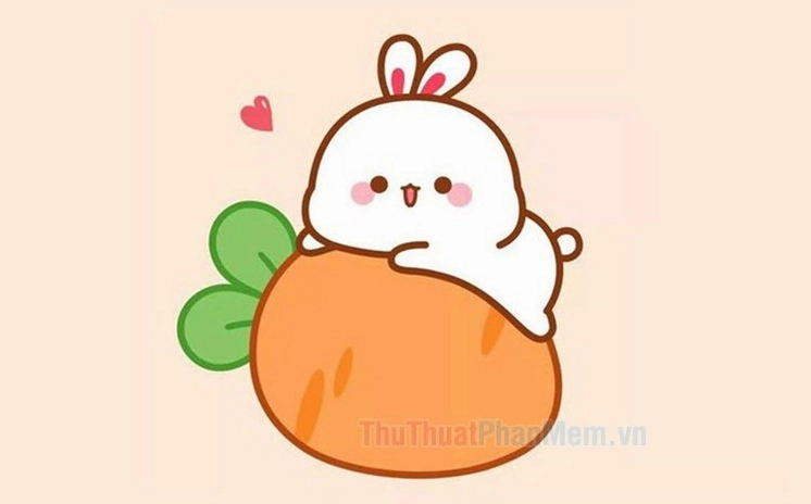 Tuyển tập hình nền thỏ chibi tuyệt đẹp giúp thay đổi cảm xúc và tinh thần