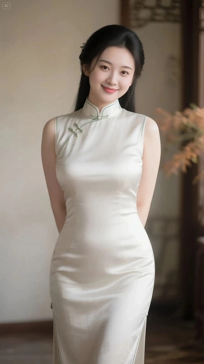 Vẻ đẹp cổ điển mộng mơ của cô gái mặc sườn xám thướt tha