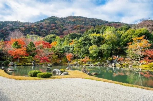 Vẻ đẹp rực rỡ và trang nghiêm của ngôi chùa cổ vào mùa lá đỏ rực rỡ