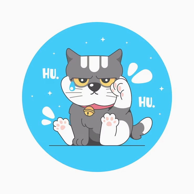 Vector ảnh chế mèo hài hước vector