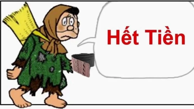 Ví hết tiền meme ngạc nhiên