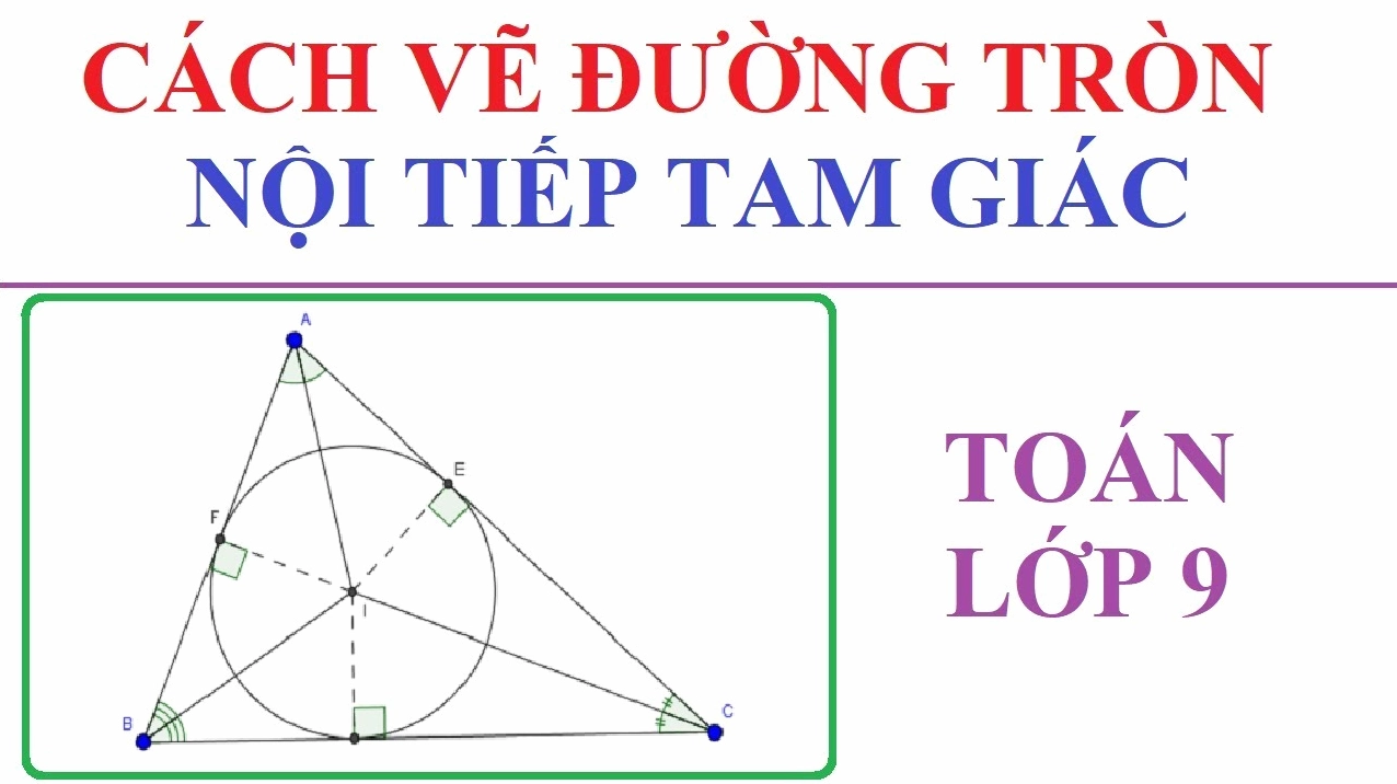Video hướng dẫn bí quyết vẽ tam giác nội tiếp đường tròn chi tiết
