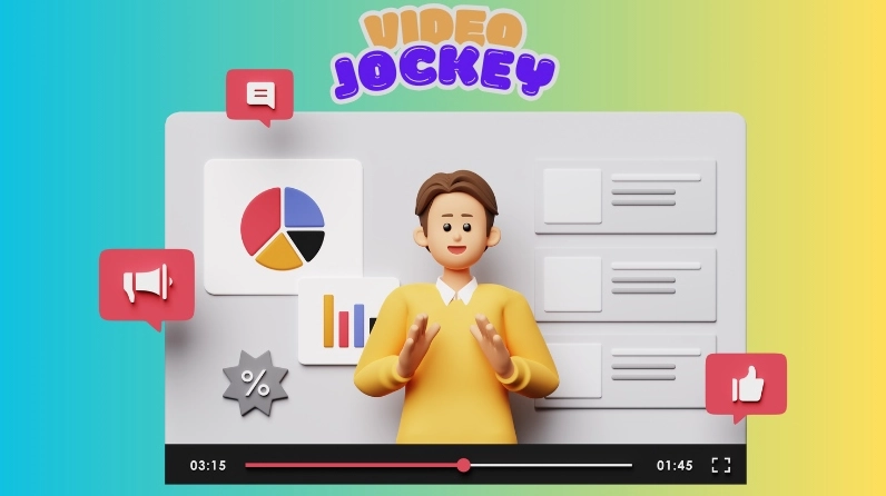 VJ là từ viết tắt của từ Video Jockey chỉ nghề dẫn chương trình video