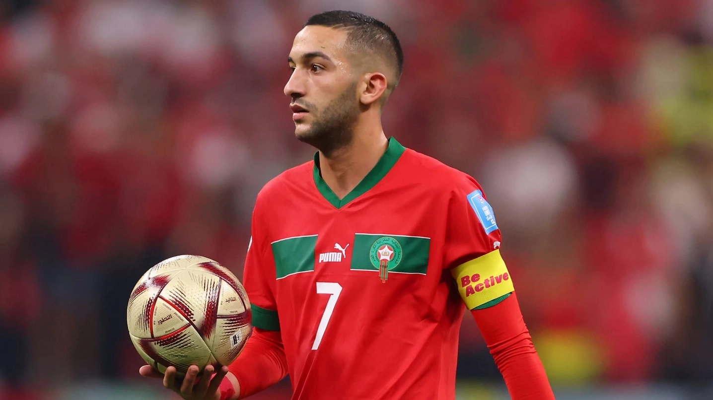 Các cầu thủ ĐTQG Morocco ăn mừng chiến tích tại World Cup