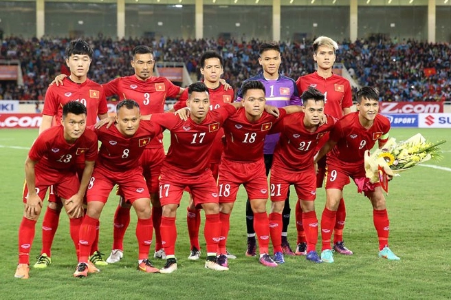 Trương Đình Luật trong màu áo đội tuyển quốc gia