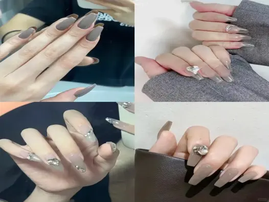 Gợi ý mẫu nail màu xám hot trend mà nàng nào cũng mê