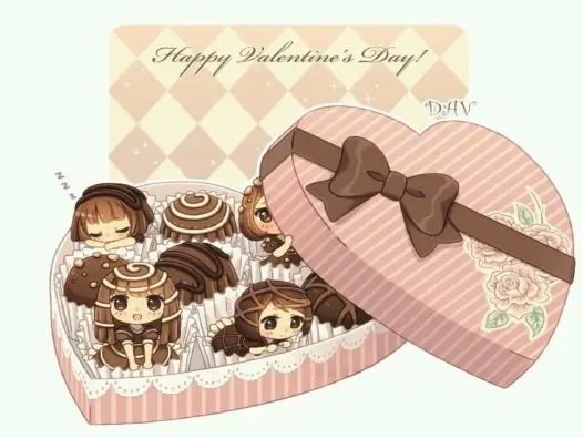 Tuyển chọn ảnh chibi Valentine đẹp lung linh cho ngày yêu
