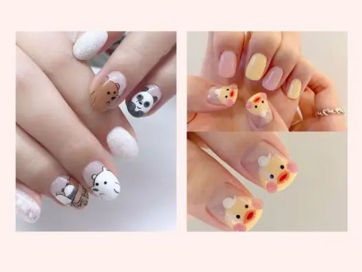 Nail hoạt hình ngộ nghĩnh tạo điểm nhấn khác biệt đáng yêu