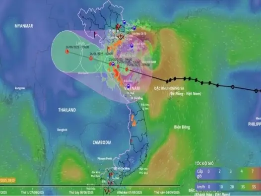 Bán kính gió mạnh là gì? Thông số quyết định cấp độ bão