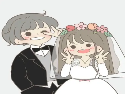 Khám phá bộ hình cô dâu chú rể chibi ngọt ngào tuyệt vời