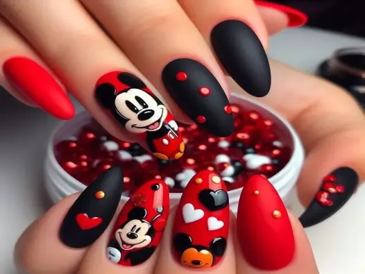 Ngắm nhìn mẫu nail hoạt hình cực kỳ ngọt ngào lung linh