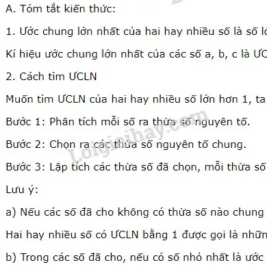 Tìm hiểu chi tiết khái niệm ƯCLN là gì và phương pháp tìm chuẩn xác