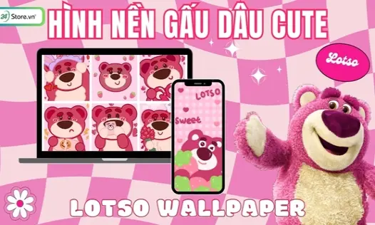 Tổng hợp 99+ hình nền gấu dâu Lotso dễ thương siêu nét nhất năm 2026