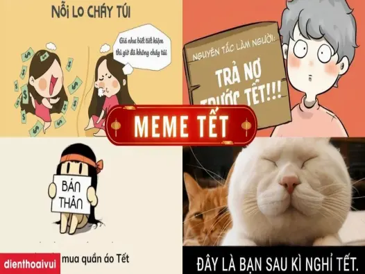 Tuyển tập ảnh meme tết 2026 siêu bựa giúp bạn cười rớt hàm mùa xuân này