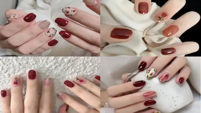 99+ ảnh mẫu sơn móng tay đỏ đẹp sang trọng & quyến rũ