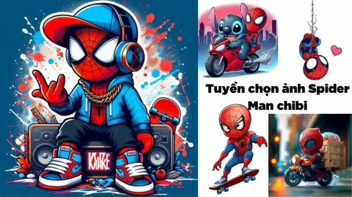 Tuyển chọn ảnh Spider Man chibi đáng yêu siêu ngầu