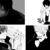 Tuyển tập hình nền anime trắng đen nam buồn lạnh lùng cực ngầu