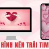 Tuyển tập những mẫu hình nền trái tim màu hồng lãng mạn và ngọt ngào nhất năm