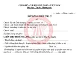 Hướng dẫn viết hợp đồng thuê nhà chuẩn pháp lý mới nhất 2026