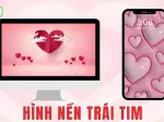 Tuyển tập những mẫu hình nền trái tim màu hồng lãng mạn và ngọt ngào nhất năm