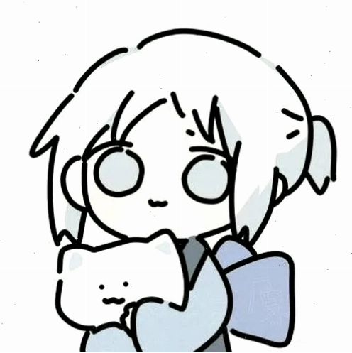 Nhân vật chibi tí hon đứng dưới mưa