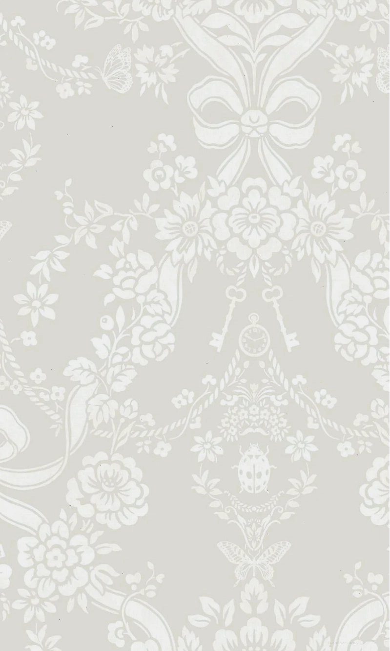 Close-up of luxury large scale damask wallpaper for statement wall