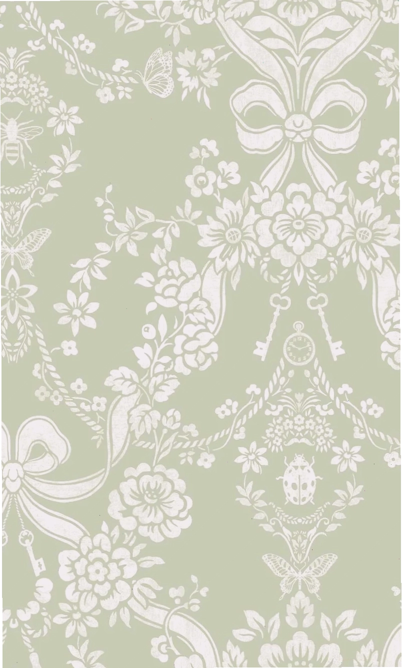 Tropical fusion large scale damask wallpaper for statement wall