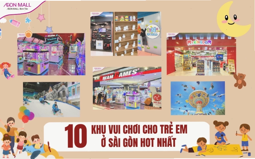 Hệ thống khu vui chơi giải trí cho trẻ em ở TPHCM hiện đại