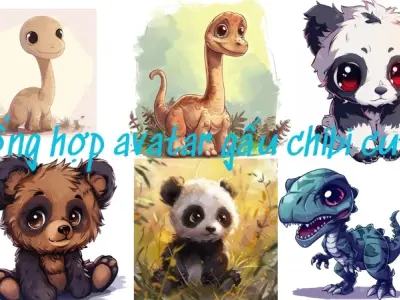 Tổng hợp avatar gấu chibi cute đẹp mê ly dành cho bạn