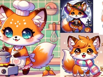 99+ ảnh cáo chibi dễ thương siêu cute dành cho bạn