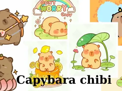 Tổng hợp ảnh capybara chibi đẹp, dễ thương và ngộ nghĩnh