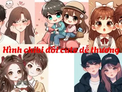 Tổng hợp hình chibi đôi cute dễ thương khiến bạn mê mẩn