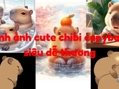 Tổng hợp hình ảnh cute chibi capybara siêu dễ thương