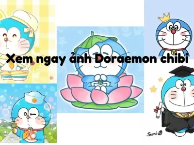 Xem ngay ảnh Doraemon chibi siêu dễ thương cực chất
