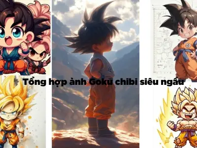 Tổng hợp ảnh Goku chibi siêu ngầu, cute hết nấc cho bạn