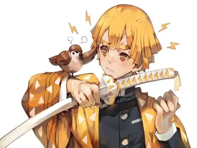Những bức ảnh Zenitsu bá đạo trong Kimetsu no Yaiba
