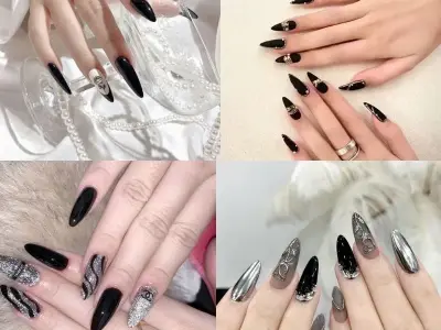 Tổng hợp mẫu nail nhọn đơn giản nhưng cực xinh xắn