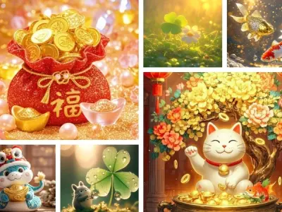 Bộ sưu tập avatar may mắn giúp thu hút tài lộc, bình an