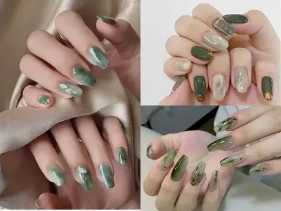 Top 50+ mẫu móng tay đẹp màu xanh dẫn đầu xu hướng
